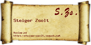 Steiger Zsolt névjegykártya